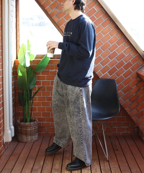 TOMMY HILFIGER（トミーヒルフィガー）の「TOMMY HILFIGER ロゴスウェット（スウェット・メンズ・ワインレッド/ネイビー・X-LARGE/MEDIUM/LARGE）」の14枚目の写真