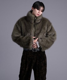 メンズのジャケット/アウター（グリーン・カーキ/緑色系・フェイク