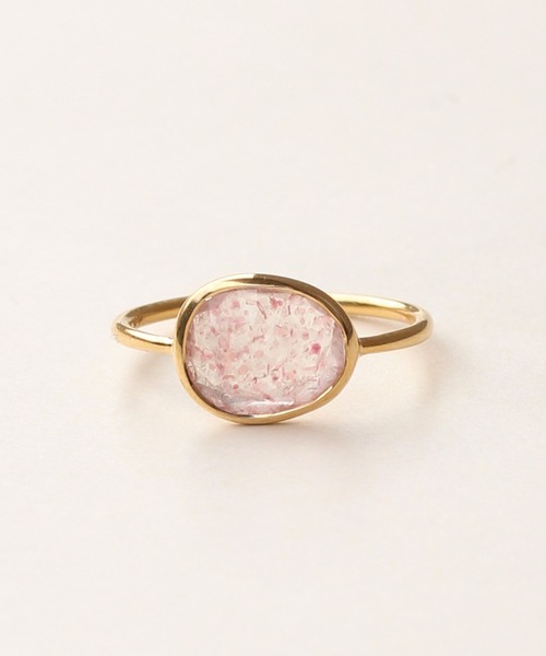 NOIR DE POUPEE(ノワールドプーペ)の「【WEB限定】silver925 ナチュラルカット 天然石リング(リング・レディース・イエロー/ライトピンク/パープル/ブルー/ブラウン/ピンク・#9/#11/#12/#13/#10/#14)」の6枚目の写真