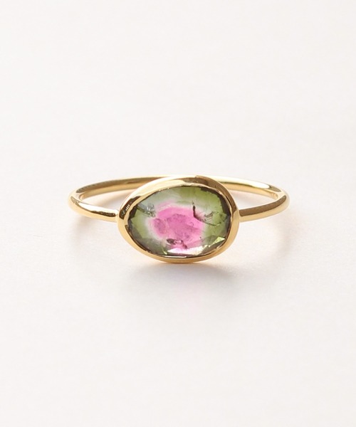 NOIR DE POUPEE(ノワールドプーペ)の「【WEB限定】silver925 ナチュラルカット 天然石リング(リング・レディース・イエロー/ライトピンク/パープル/ブルー/ブラウン/ピンク・#9/#11/#12/#13/#10/#14)」の1枚目の写真