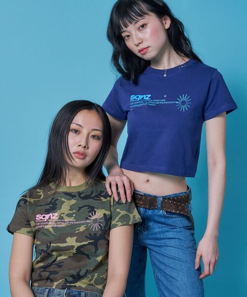SEQUENZ(シークエンズ)の「※WEB限定 / 定番 / レディースシンプルロゴピチT / sqnz logo babetee(Tシャツ/カットソー・レディース・ダークネイビー/ホワイト/ブラック/その他1・SMALL/MEDIUM)」の7枚目の写真