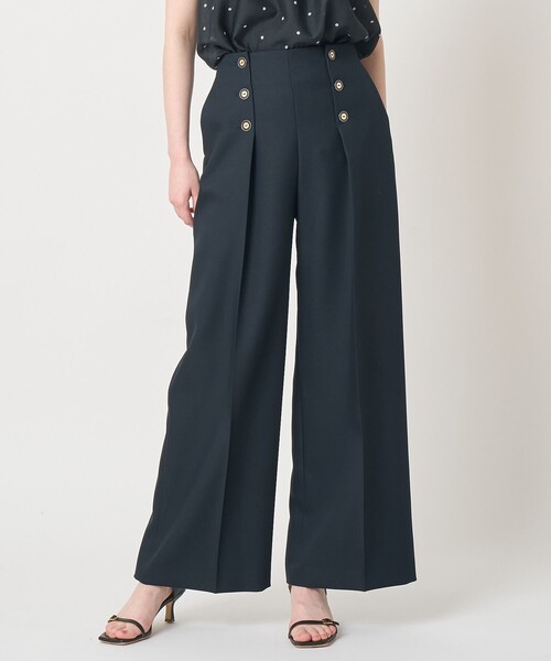 ANAYI（アナイ）の「ブライトツイルタックセーラーパンツ（その他パンツ・レディース・オフホワイト/レッド/ネイビー/ベージュ・38/36/34）」の3枚目の写真