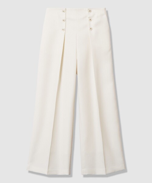 ANAYI（アナイ）の「ブライトツイルタックセーラーパンツ（その他パンツ・レディース・オフホワイト/レッド/ネイビー/ベージュ・38/36/34）」の8枚目の写真