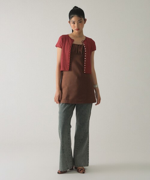 Ray BEAMS（レイビームス）の「デニム フレア パンツ（デニムパンツ・レディース・ブラック/ブルー系その他4・1/0）」の11枚目の写真