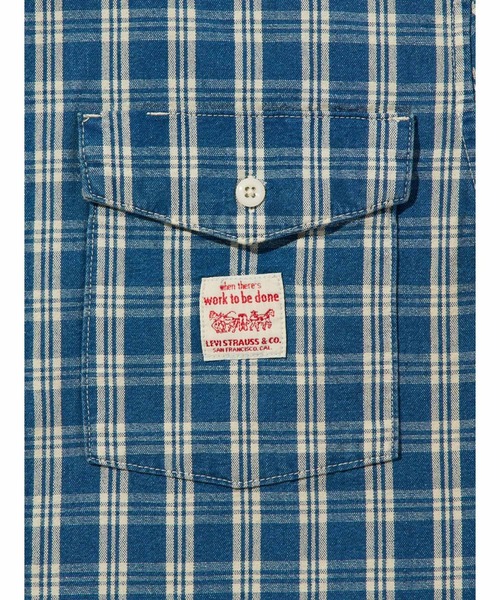 Levi's（リーバイス）の「Levi's/リーバイス WORKWEAR ショートスリーブワーカーシャツ（シャツ/ブラウス・メンズ・ブルー・XL/L/M/S）」の7枚目の写真
