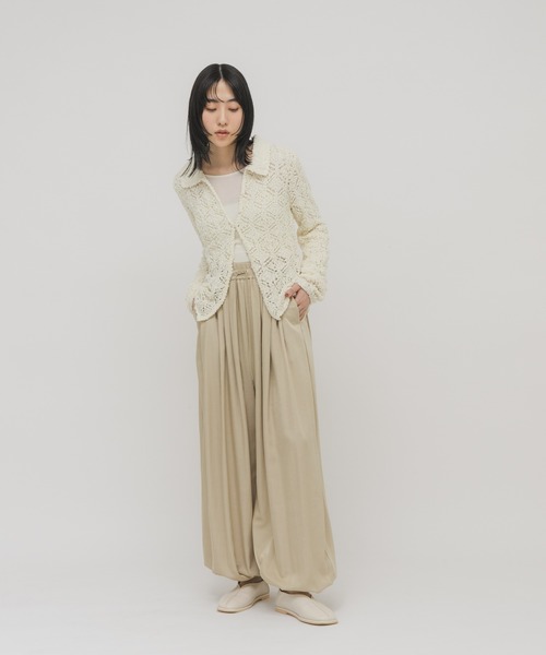 KBF（ケイビーエフ）の「サテンバルーンパンツ（その他パンツ・レディース・グリーン系その他/ベージュ・ONE）」の7枚目の写真