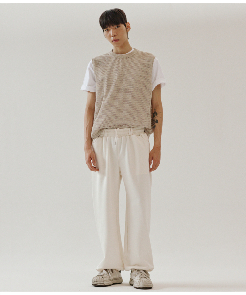 THESTORI（ザ・ストリ）の「【速機毛】シェーンズライントラックパンツ（アイボリー）（スウェットパンツ・メンズ・その他・M/L）」の5枚目の写真