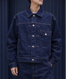 ATELANE（アテレーン）の「ATELANE / 11.5oz デニム　トラッカージャケット（デニムジャケット）」