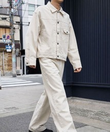 ATELANE（アテレーン）の「ATELANE / 11.5oz デニム　トラッカージャケット（デニムジャケット）」