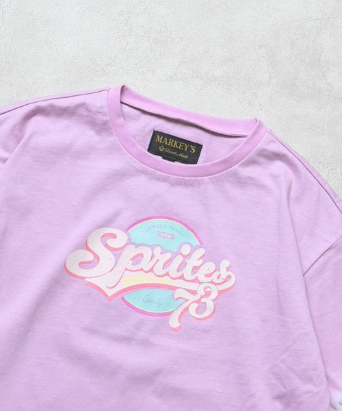 MARKEY'S（マーキーズ）の「袖チュールプリントTee（Tシャツ/カットソー・キッズ・ピンク/ラベンダー/ブラック・150/140/130/120/110/100/90）」の12枚目の写真