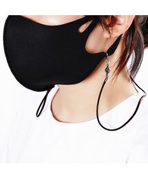 JBANS CLASSIC（ジェイバンスクラシック）の「ワックスストリング眼鏡ストラップ兼マスクネックレス (C2001-AN651_BK)（その他小物）」