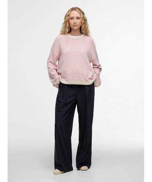 Barbour(バブアー)の「Rosieボーダー クルーネックニット(ニット/セーター・レディース・ブラウン・8/10)」の2枚目の写真