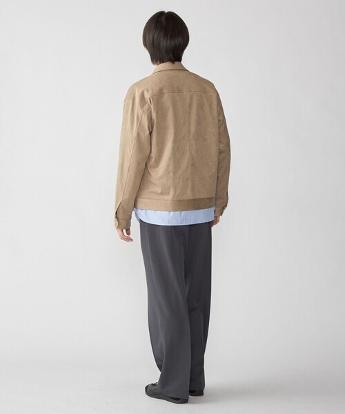 City Ambient Products（シティアンビエントプロダクツ）の「City Ambient Products: テック フェイクスエード(ポリエステル) G-JACKET（ブルゾン・メンズ・チャコールグレー/ライトブルー/ベージュ・LARGE/MEDIUM/SMALL）」の21枚目の写真