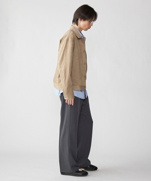 City Ambient Products（シティアンビエントプロダクツ）の「City Ambient Products: テック フェイクスエード(ポリエステル) G-JACKET（ブルゾン・メンズ・チャコールグレー/ライトブルー/ベージュ・LARGE/MEDIUM/SMALL）」の22枚目の写真