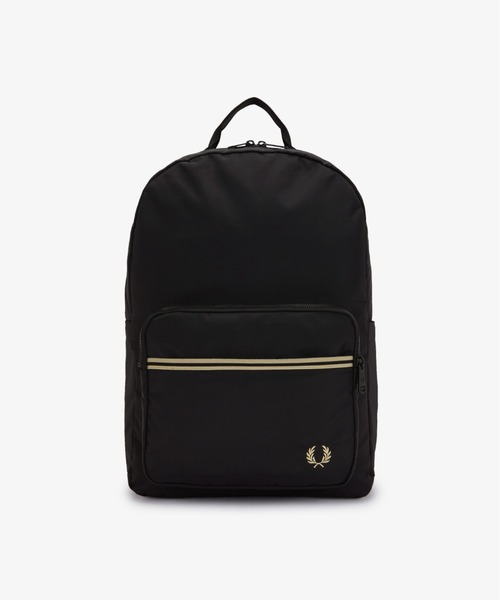 FRED PERRY(フレッドペリー)の「先行予約受付中/Tipped Tape Backpack/ティップラインテープバックパック(バックパック/リュック・メンズ・ブラック・ONE SIZE)」の3枚目の写真