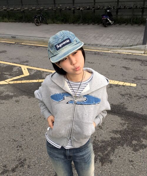 FDR（エフディーアール）の「Disk Logo Denim Applique Zip-Up M.Gray（パーカー・レディース・その他・L/S/M）」の17枚目の写真