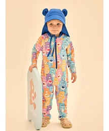 CAREBEARS（ケアベア）の「カラフルケアベアスイムスーツ（フラップキャップセット）（水着）」