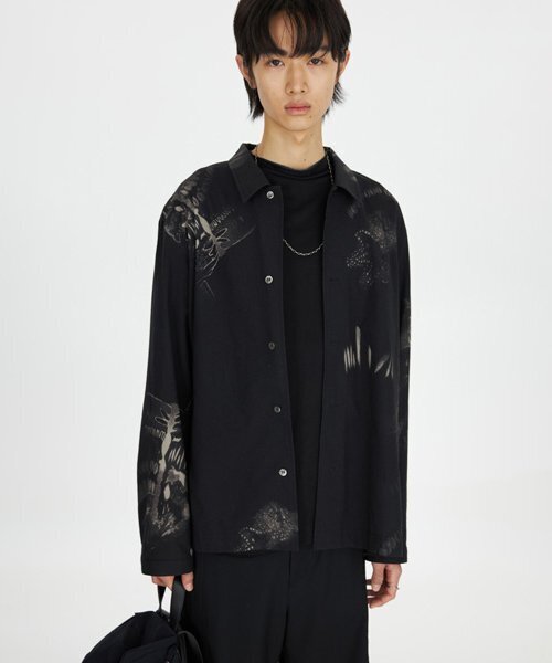 YOUTH(ユース)の「「レッドプラント」コンバーチブルカラーシャツ(シャツ/ブラウス・メンズ・その他・L/S/M)」の1枚目の写真