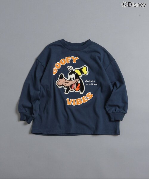 Disney（ディズニー）の「WEB限定 ディズニーフレンズサガラモチーフTシャツ（Tシャツ/カットソー・キッズ・グリーン/ピンク/ネイビー/オフホワイト/サックスブルー・80/90/100/110/120/130/140）」の3枚目の写真