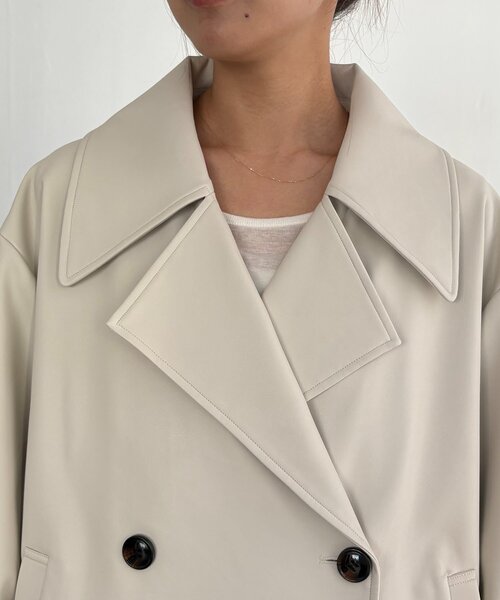 【セール】【サイズ展開あり】レザーミドルコート(その他アウター)|CAPRICIEUX LE'MAGE(カプリシューレマージュ)