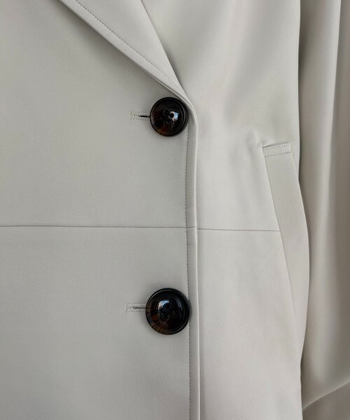 【セール】【サイズ展開あり】レザーミドルコート(その他アウター)|CAPRICIEUX LE'MAGE(カプリシューレマージュ)