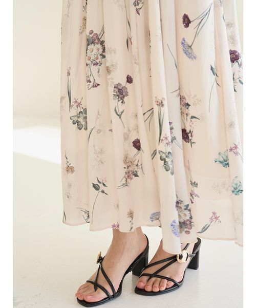 カーデセットフローラルプリントキャミワンピース（ワンピース