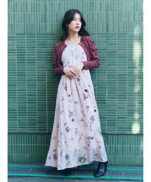 SNIDEL | カーデセットフローラルプリントキャミワンピース(ワンピース)