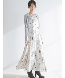 SNIDEL | カーデセットフローラルプリントキャミワンピース(ワンピース)