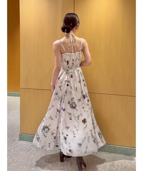 カーデセットフローラルプリントキャミワンピース（ワンピース