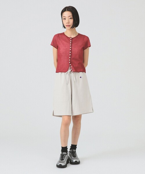 Champion（チャンピオン）の「【別注】Champion / ショーツ（スウェットパンツ・レディース・ブラック/ライトグレー・MEDIUM/SMALL）」の3枚目の写真