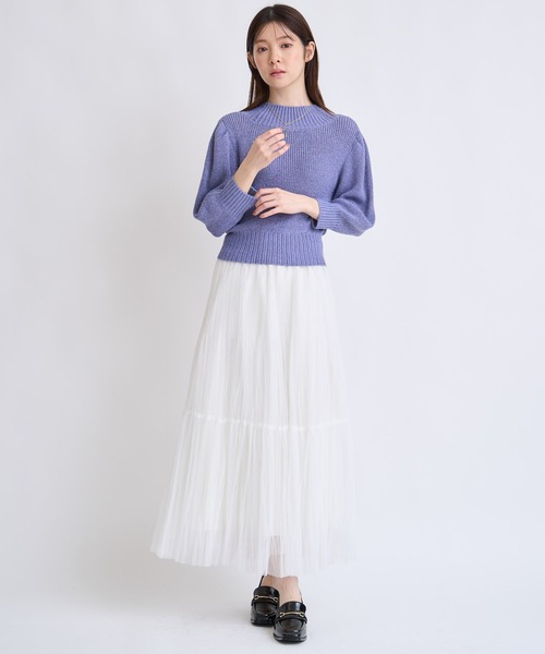 NOELA（ノエラ）の「パフスリーブラメニット（ニット/セーター・レディース・オフホワイト/ピンク/ブルー・フリー）」の11枚目の写真