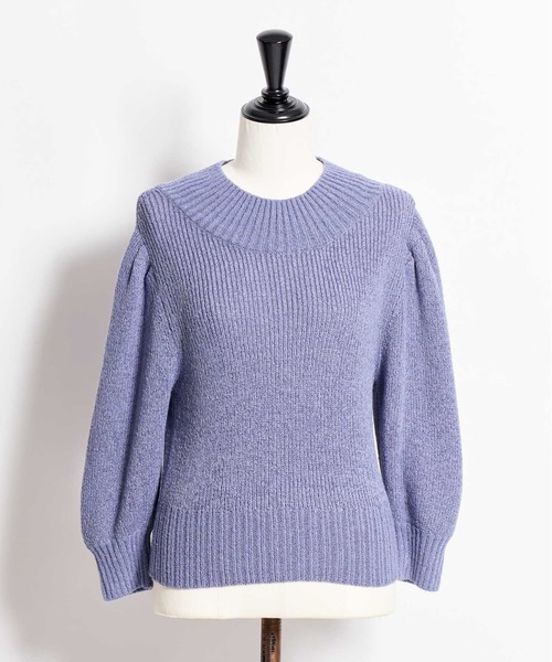 NOELA（ノエラ）の「パフスリーブラメニット（ニット/セーター・レディース・オフホワイト/ピンク/ブルー・フリー）」の14枚目の写真