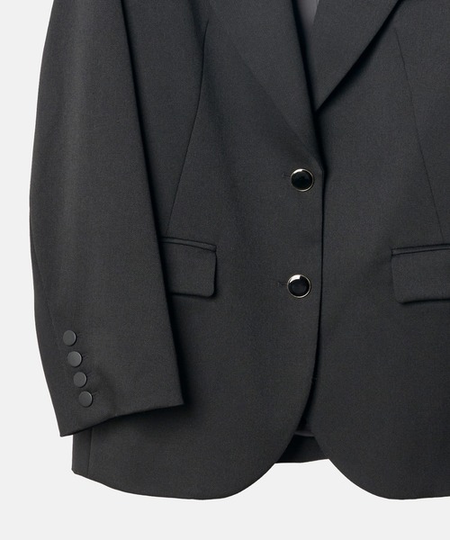LE CIEL BLEU（ルシェルブルー）の「オーバーサイスジャケット / Oversized Jacket（テーラードジャケット・レディース・ネイビー/ブラック・34/36）」の5枚目の写真