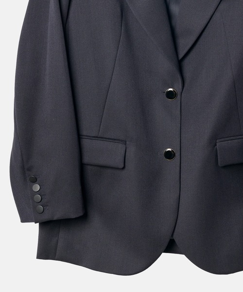 LE CIEL BLEU（ルシェルブルー）の「オーバーサイスジャケット / Oversized Jacket（テーラードジャケット・レディース・ネイビー/ブラック・34/36）」の13枚目の写真