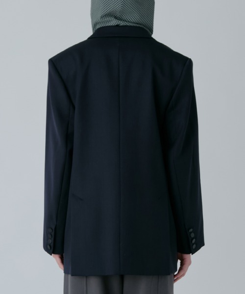 LE CIEL BLEU（ルシェルブルー）の「オーバーサイスジャケット / Oversized Jacket（テーラードジャケット・レディース・ネイビー/ブラック・34/36）」の10枚目の写真