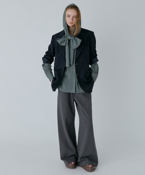 LE CIEL BLEU（ルシェルブルー）の「オーバーサイスジャケット / Oversized Jacket（テーラードジャケット・レディース・ネイビー/ブラック・34/36）」の6枚目の写真