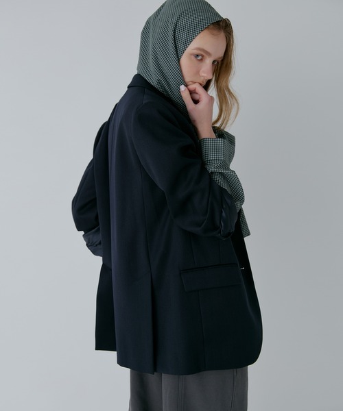 LE CIEL BLEU（ルシェルブルー）の「オーバーサイスジャケット / Oversized Jacket（テーラードジャケット・レディース・ネイビー/ブラック・34/36）」の18枚目の写真