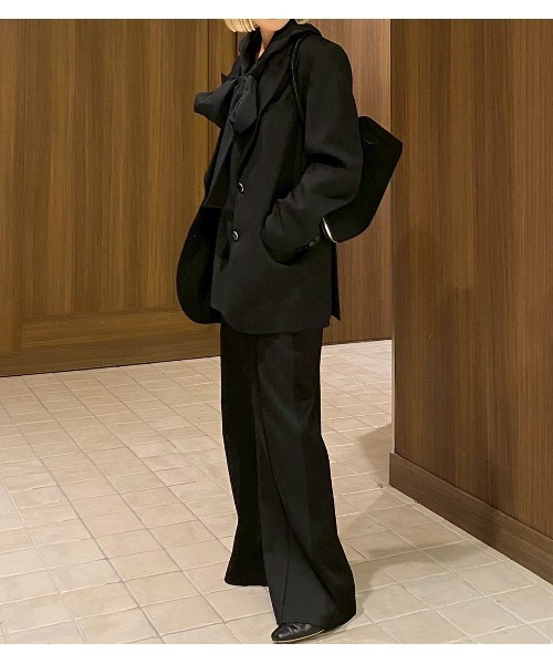 LE CIEL BLEU（ルシェルブルー）の「オーバーサイスジャケット / Oversized Jacket（テーラードジャケット・レディース・ネイビー/ブラック・34/36）」の15枚目の写真