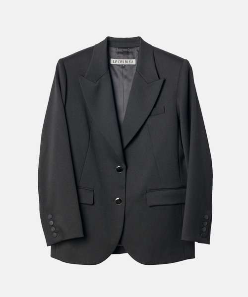 LE CIEL BLEU（ルシェルブルー）の「オーバーサイスジャケット / Oversized Jacket（テーラードジャケット・レディース・ネイビー/ブラック・34/36）」の14枚目の写真