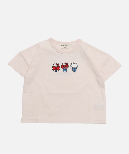 sanrio（サンリオ）の「〈サンリオ〉ハローキティ/半袖Tシャツ（Tシャツ/カットソー・キッズ・チャコール/ブラック/スモークピンク/クリーム・100cm/110cm/120cm/130cm/140cm/150cm/160cm）」の3枚目の写真