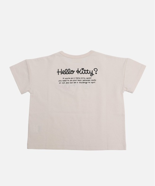 sanrio（サンリオ）の「〈サンリオ〉ハローキティ/半袖Tシャツ（Tシャツ/カットソー・キッズ・チャコール/ブラック/スモークピンク/クリーム・100cm/110cm/120cm/130cm/140cm/150cm/160cm）」の6枚目の写真