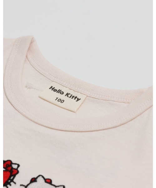 sanrio（サンリオ）の「〈サンリオ〉ハローキティ/半袖Tシャツ（Tシャツ/カットソー・キッズ・チャコール/ブラック/スモークピンク/クリーム・100cm/110cm/120cm/130cm/140cm/150cm/160cm）」の7枚目の写真