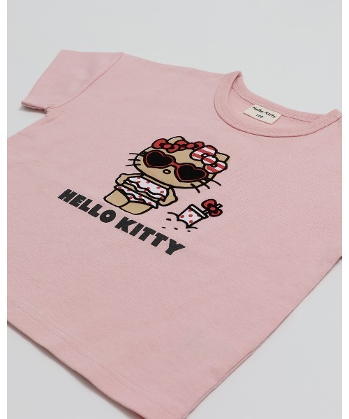 sanrio（サンリオ）の「〈サンリオ〉ハローキティ/半袖Tシャツ（Tシャツ/カットソー・キッズ・チャコール/ブラック/スモークピンク/クリーム・100cm/110cm/120cm/130cm/140cm/150cm/160cm）」の13枚目の写真