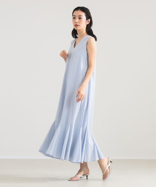MARIHA（マリハ）の「【別注】MARIHA / 夏の月影  ワンピース ソリッド（ワンピース・レディース・ライトブルー/インディゴブルー・38S/36S）」の4枚目の写真