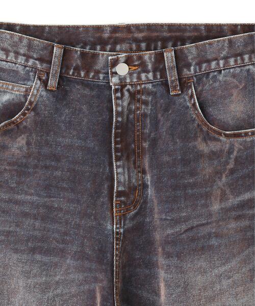 WHITELAND(ホワイトランド)の「WHITELAND/ホワイトランド/FLOCKY WIDE DENIM(デニムパンツ・メンズ・ブルー・F)」の7枚目の写真