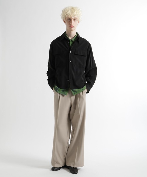 HARE（ハレ）の「Wポケットモダールシャツ(HARE)（シャツ/ブラウス・メンズ・ブラウン/ブラック・FREE）」の3枚目の写真