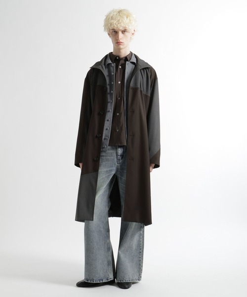 HARE（ハレ）の「Wポケットモダールシャツ(HARE)（シャツ/ブラウス・メンズ・ブラウン/ブラック・FREE）」の5枚目の写真