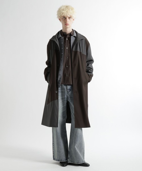 HARE（ハレ）の「Wポケットモダールシャツ(HARE)（シャツ/ブラウス・メンズ・ブラウン/ブラック・FREE）」の6枚目の写真