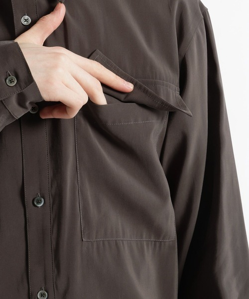 HARE（ハレ）の「Wポケットモダールシャツ(HARE)（シャツ/ブラウス・メンズ・ブラウン/ブラック・FREE）」の19枚目の写真
