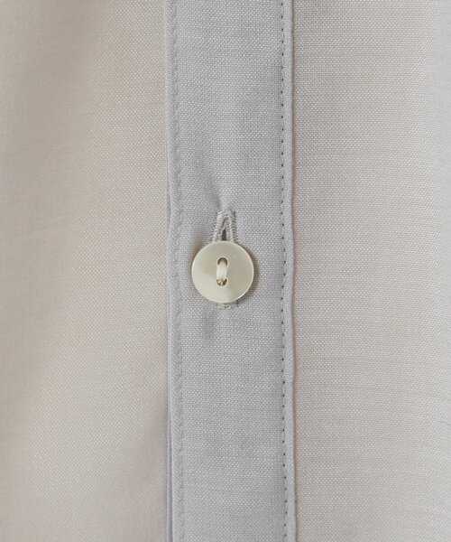 BEARDSLEY（ビアズリー）の「シアーカラーレスシャツ（シャツ/ブラウス・レディース・ライトグレー/ホワイト・FREE）」の11枚目の写真